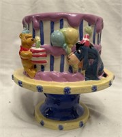 Vintage Winnie the Pooh cake stand vase, no