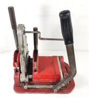 GUC Vintage Cast Iron Pipe Bender Table Tool