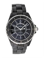 Chanel J12 Black Dial Automatic Ss 39mm Watch