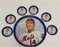 Sports - 1969 Gil Hodges Serving Tray & Coasters