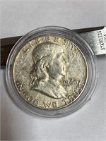1960 Franklin silver half dollar