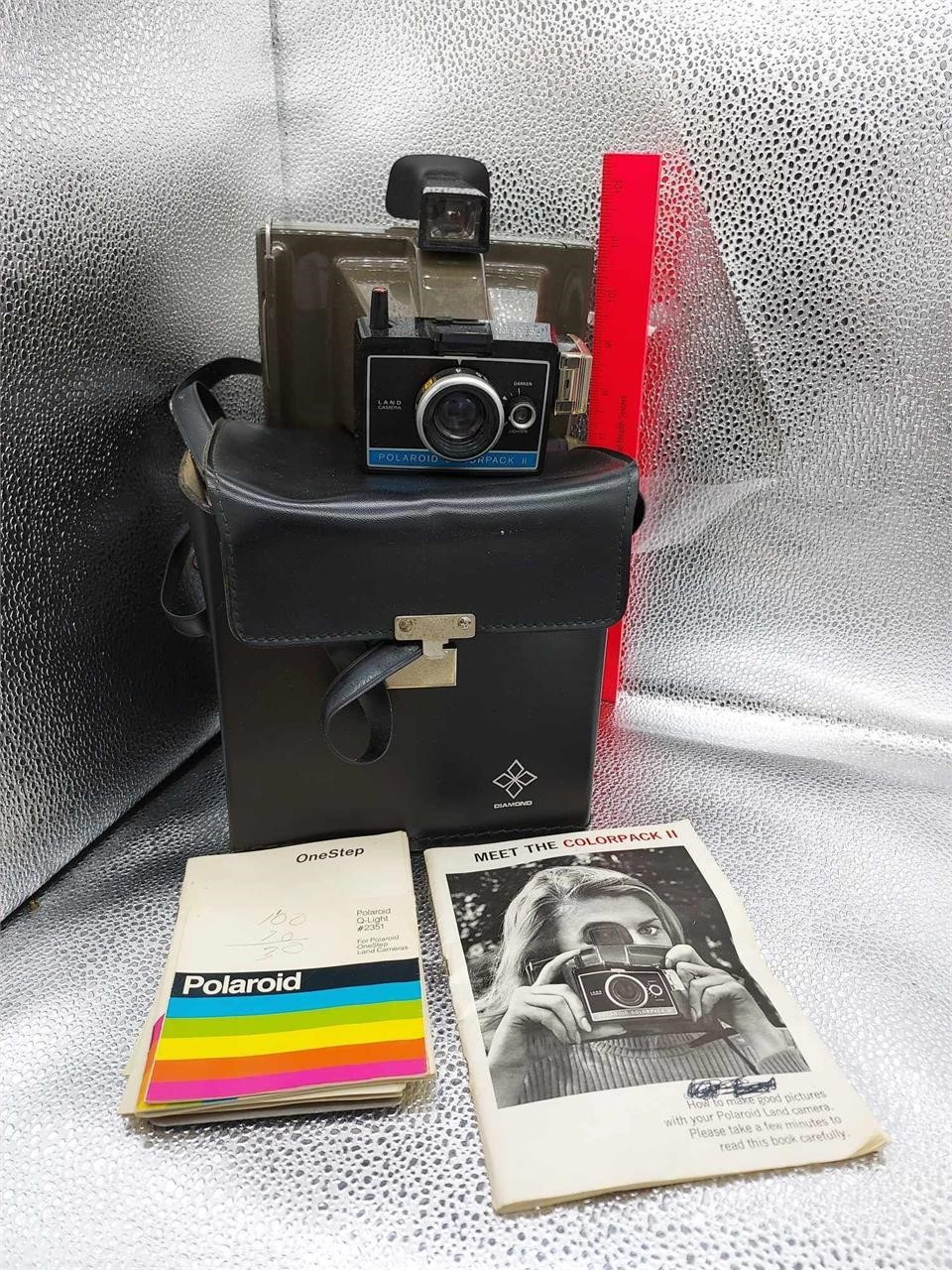 Vintage Polaroid Colorpack II - Camera/Case/Manual