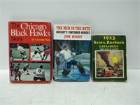 3 vintage hockey books