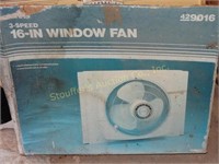 16" 3 speed Window fan