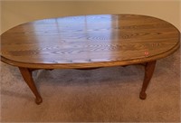 Oval coffee table