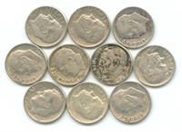 10 Roosevelt Silver Dimes