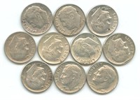 10 Roosevelt Silver Dimes