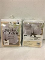 2 FOLDING CHAIR COVER