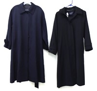 (2) Ladies Trench Coats