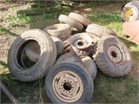 Pallet of Used Tires & Rims
