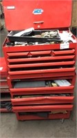 Stack-on 9- drawer rolling toolbox and contents