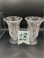 Lead crystal vase set