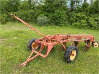 pull type 4 bottom plow- 16" good condition
