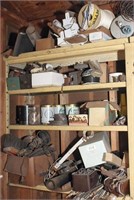 miscellaneous contents of wall shelves