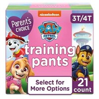 Parent's Choice Girls Training Pants  3T/4T  21 Co