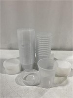 PLASTIC CONTAINERS - 6 OZ /16OZ - 50 PACK - 16