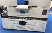 Boxed Martha Stewart Cast Iron Casserole & Knife