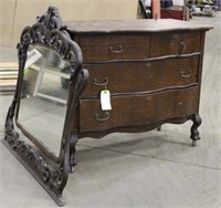 Vintage Dresser W/ Mirror Approx 44"x21"x35"