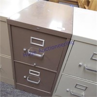 Brown 2 drawer file  cabinet