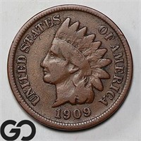 1909-S Indian Head Cent, Fine+ Bid: 325