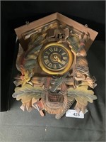 Vintage Painted German Cuckoo Clock.