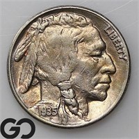 1935-S Buffalo Nickel, Choice Unc Bid: 40