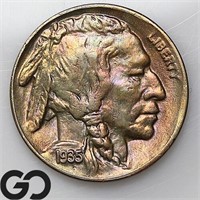 1935-D Buffalo Nickel, Near Gem BU Bid: 80 * COLOR