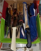 Box Lot Full Of Knives Kitchen Sets And More