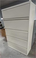 42" STEELCASE 5 DRAWER LATERAL FILE