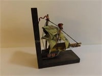 Wooden Ship Bookend - 8"
