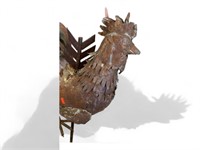 Heavy Iron /Copper Rooster with Arrow Through it