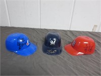 3 MLB Autographed Mini Helmets- Grady Sizemore,