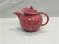 Hall China Windshield teapot - Camellia with gold