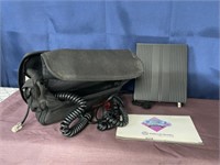 mobile telephone transceiver bag with plugs