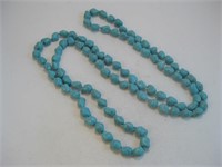 Turquoise Colored Nugget Necklace