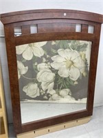 Dresser Mirror Framed With Replicated Cherry Grain