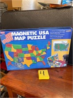 magnetic USA map puzzle