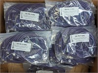 Lot of ENET Cat6 Purple 3FT Patch Cables