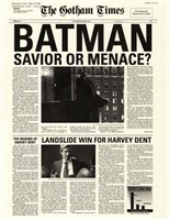 Batman The Dark Knight Gotham Times print