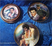 Limited edition Elvis Presley painted plates