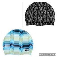 2pk Arena Silicone Swim Caps, Asst Colors A4