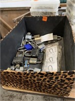 Leopard print Box of Locks some with Keys