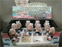 Box-11 Uncle Sam Bobble Heads & Flag Pin