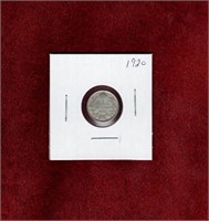 CANADA 1920 SILVER 5 CENT COIN