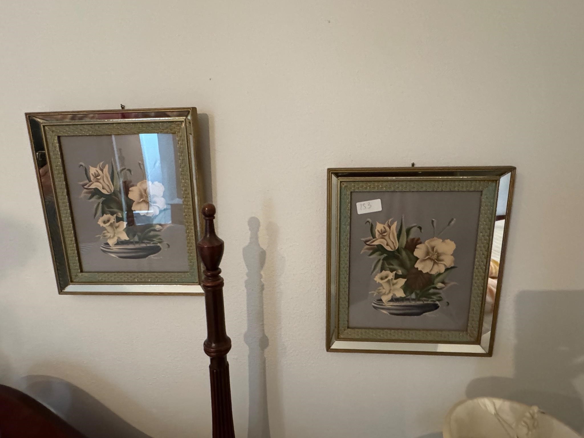 2 MIRROR FRAME FLORAL