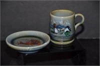 Miniature Irish Porcelain Cup & Plate