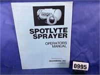 Spotlyte Sprayer Operator's Manual,