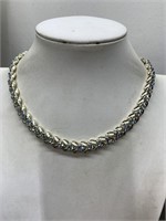 VINTAGE SIGNED CORO RHINESTONE NECKLACE