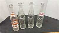 4 Vintage Pop Bottles