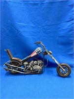 Metal Motorcycle Figurine